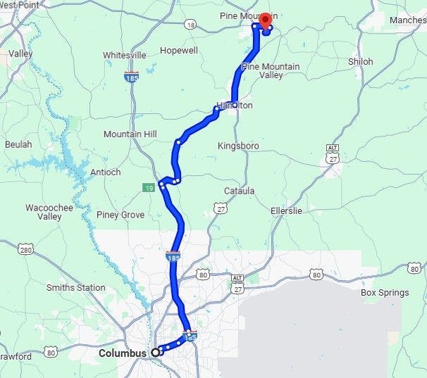 route 4 columbus to fdr state park Best Motorcycle Rides in Georgia