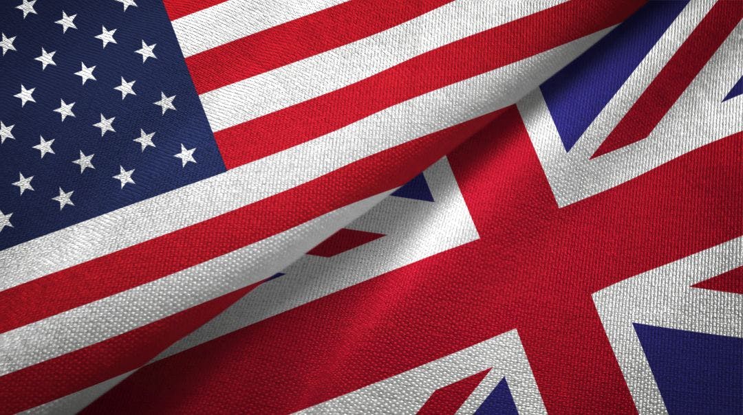 united states flag and united kingdom flag International Motorcycle Driving Permit in USA for UK Travelers