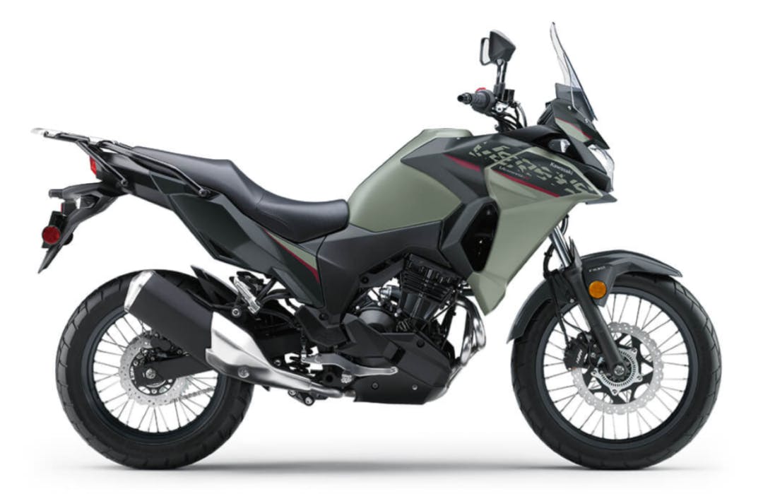 stock picture of a 2024 Kawasaki Versys-x 300 best motorcycles under 300cc