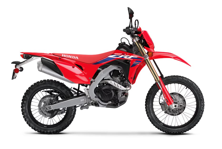 stock picture of a 2024 Honda CRF450RL best 500cc or under motorcycles