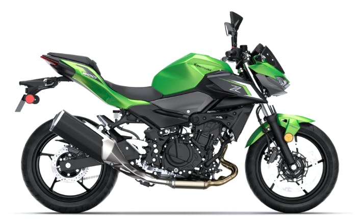 stock picture of a 2024 Kawasaki Z500 ABS best 500cc or under motorcycles