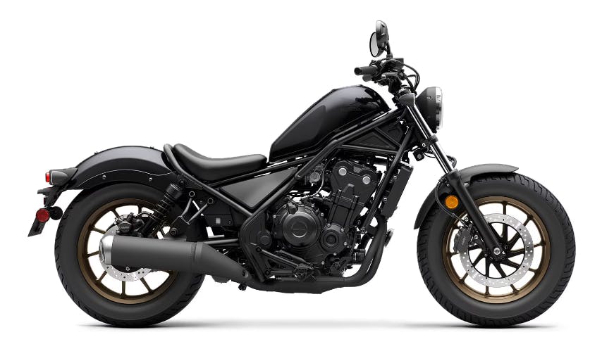 stock picture of a 2024 Honda Rebel 500 best 500cc or under motorcycles