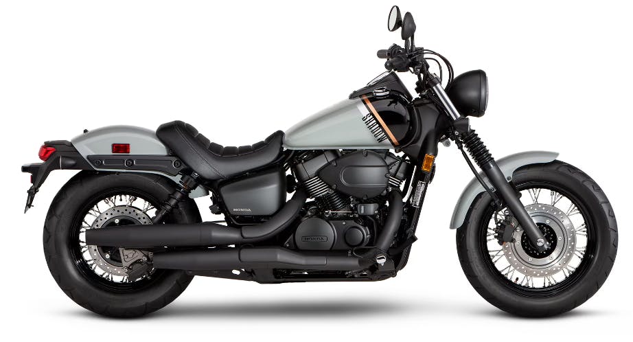 stock picture of a grey and black Honda Shadow phantom choosing your second motorcycle