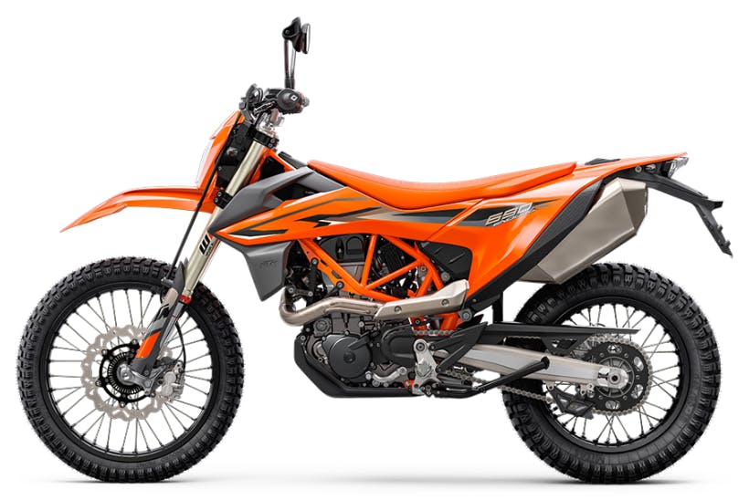 stock picture of a orange KTM 690 Enduro R motorcycle choosing your second motorcycle