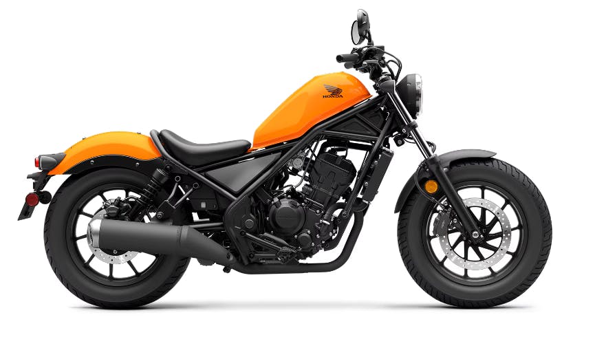 2024 Honda Rebel 300 nitric orange top 10 cheapest NEW motorcycles