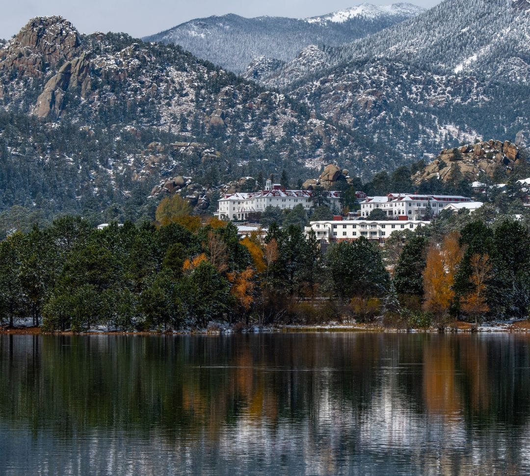 The Infamous Stanley Hotel on a Fall Morning Estes Park-Colorado Best Day Trips from Denver, Colorado