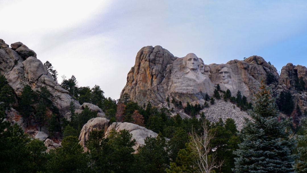 mount rushmore from road black hills south dakota Top Destinations for Motorcycle Rentals in 2024-2025