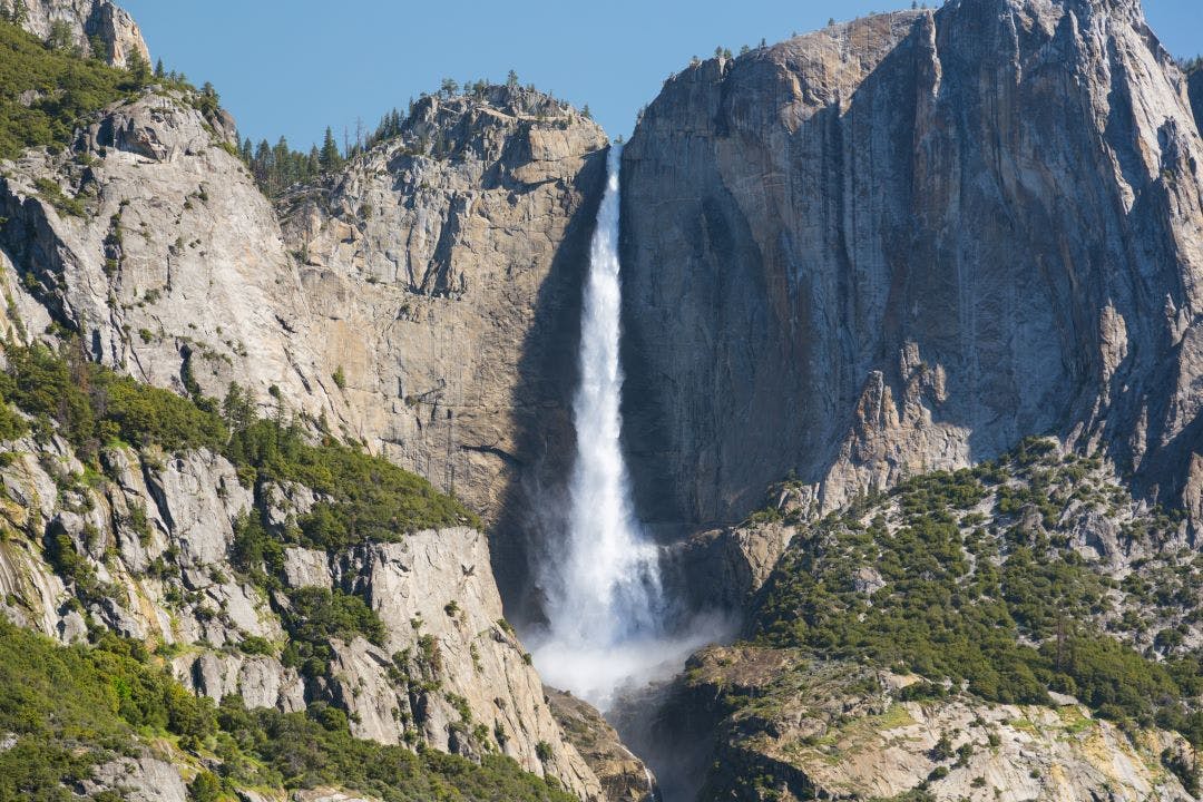 Yosemite Falls in Yosemite National Park Exploring the United State's National Parks by Motorcycle