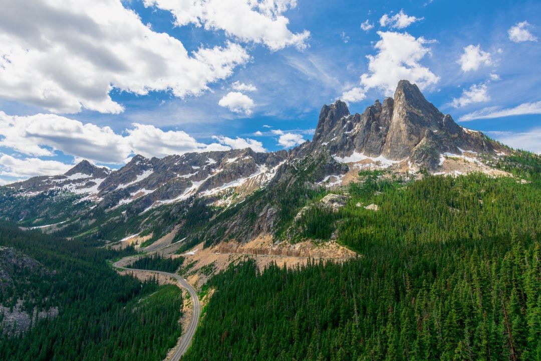 North Cascades National Park Complex - Washington Overlook Top 6 Best Scenic Motorcycle Rides in Washington State