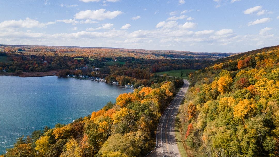 Fall on Keuka Lake New York Top 8 Best Motorcycle Rides in New York State