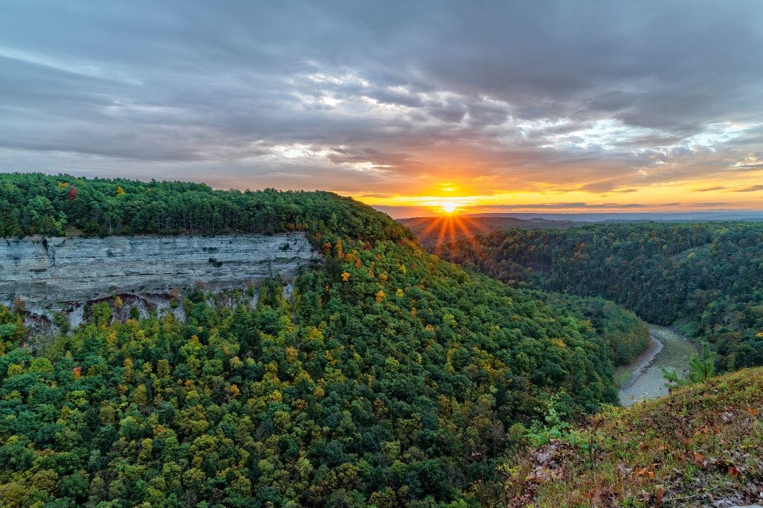 Feature Sunrise At Letchwoth State Park In New York Top 8 Best Motorcycle Rides in New York State