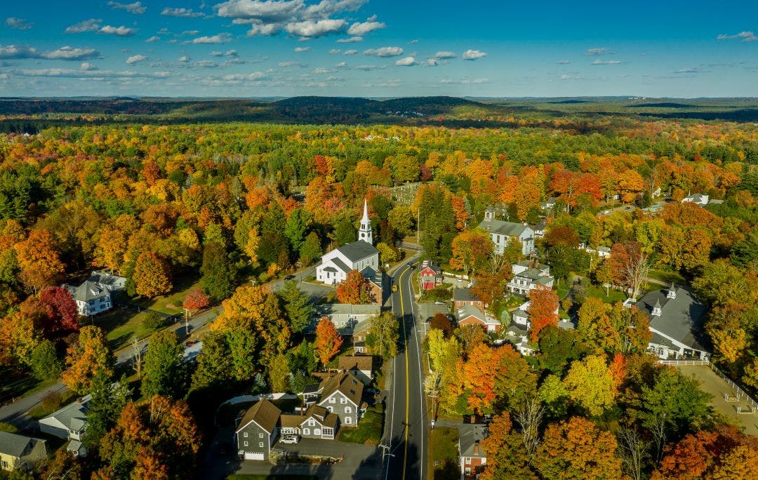 Autumn in New England (Pepperell, MA) Top Motorcycle Rides in Massachusetts