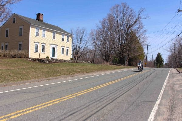 Granville Country Store motorcycle rider Top Motorcycle Rides in Massachusetts