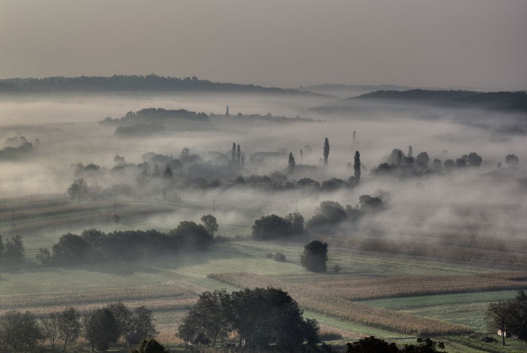 Morning fog in the valley - sleepy hollow Top Motorcycle Rides in Massachusetts