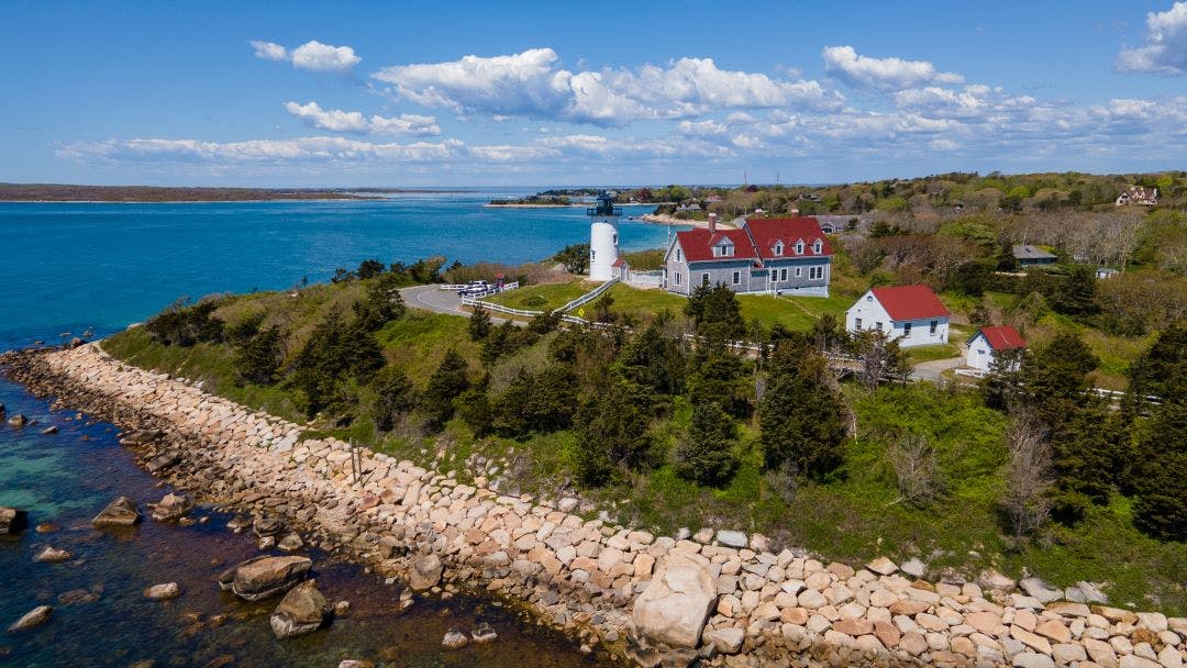 Nobska Lighthouse, Woods Hole, Cape Cod Top Motorcycle Rides in Massachusetts