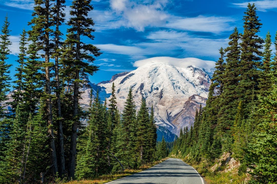 Road to Mt Rainer, USA See Mount Rainier By Motorcycle - Washington State's Best Trip