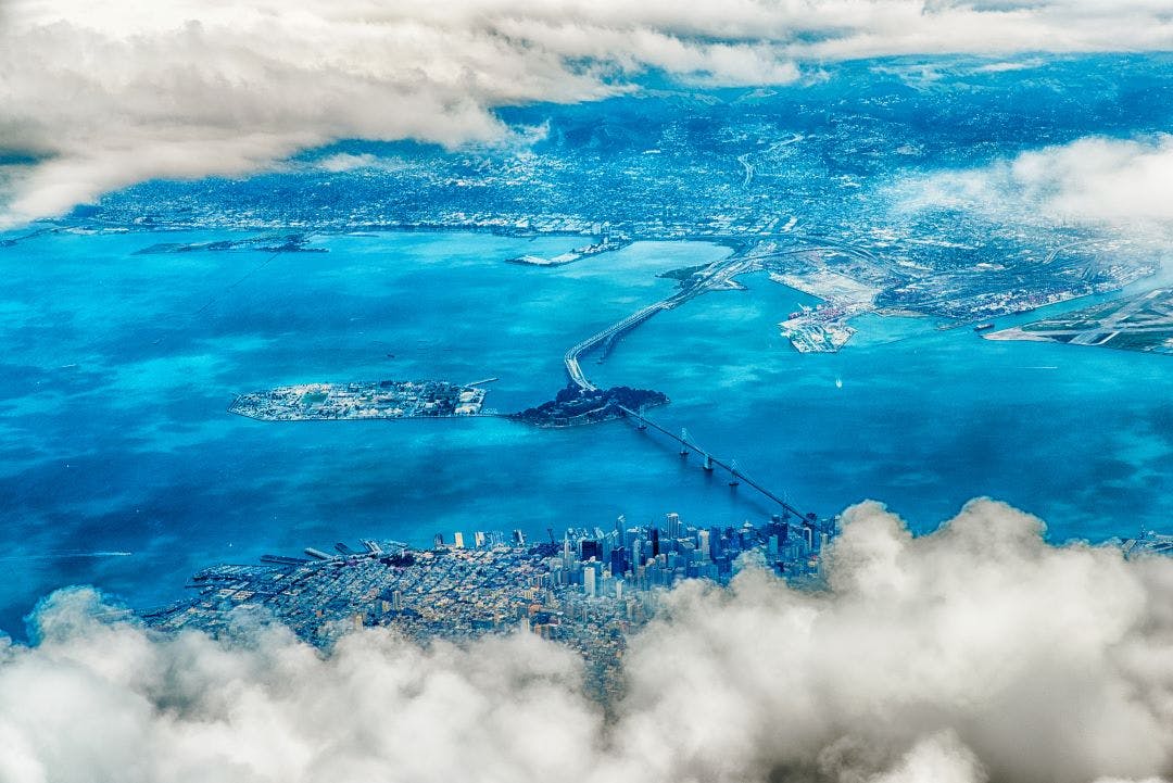 Aerial Photograph of San Francisco San Francisco Bay Area Motorcycle Events, Rides, & Meetups