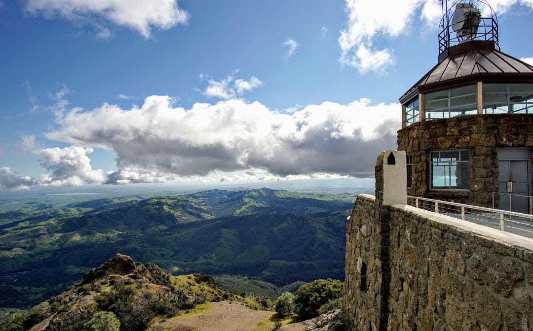 the summit of mount diablo on a cloudy day Best Motorcycle Rides in Northern California - Bay Area to the Redwoods