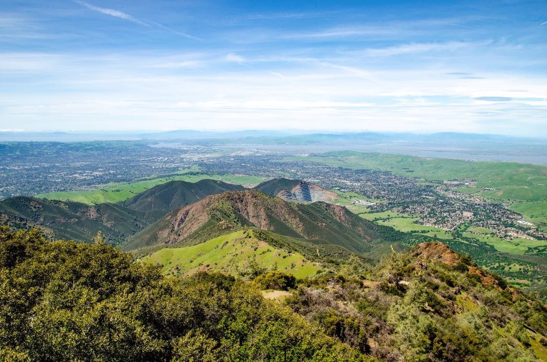 Panoramic view of Mount Diablo, California Best Motorcycle Rides in the San Francisco Bay Area - Part 2