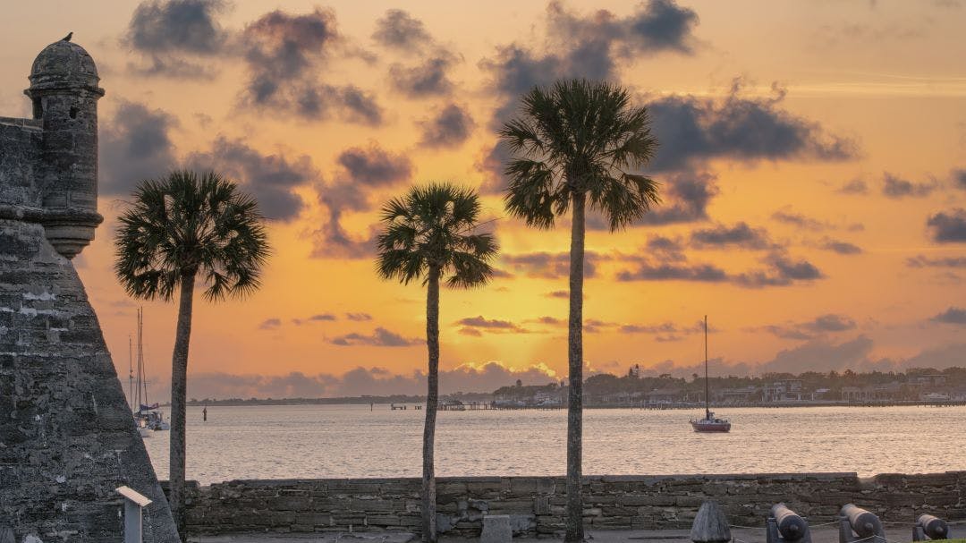 The Castillo de San Marcos at sunrise, St Augustine, FL 13 Day Trips to-and-from Daytona Beach