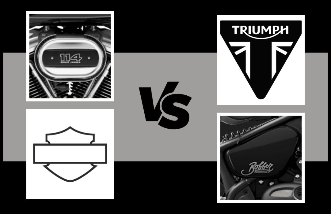 Harley Davidson Fat Boy 114 vs Bonneville Bobber Harley-Davidson Fat Boy 114 vs. Triumph Bonneville Bobber