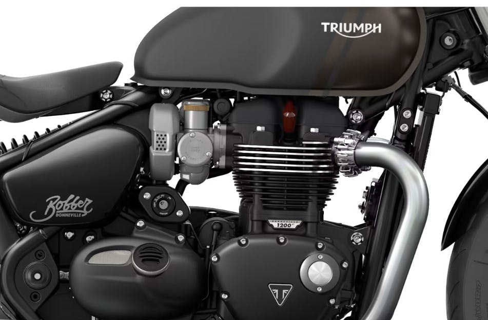 Triumph Bonneville Bobber engine Indian Scout Bobber vs. Triumph Bonneville Bobber