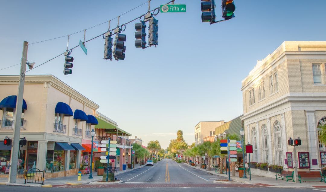 Downtown Mount Dora, a small artsy town near Orlando Florida In The Area? 5 Great Motorcycle Rides in Daytona Beach