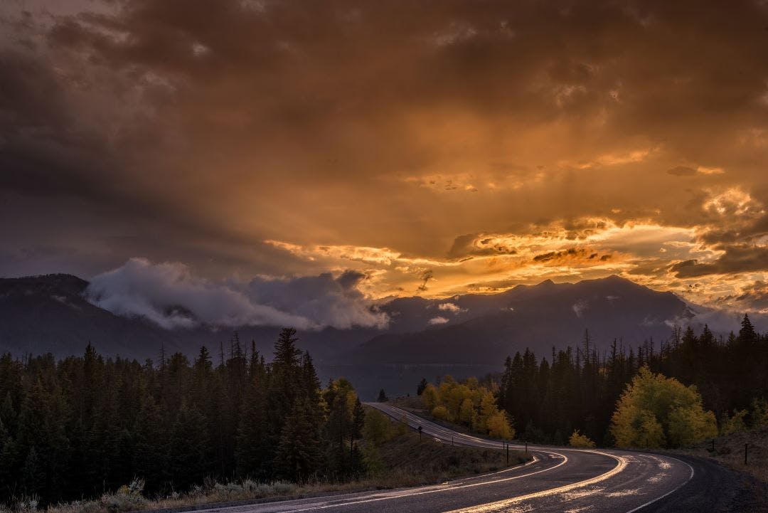 Beartooth Highway Sunset Wyoming 10 Most Memorable Self-Guided Motorcycle Tours in the USA