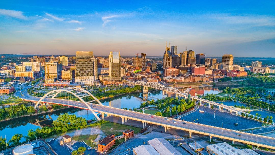 Downtown Nashville, Tennessee, USA Aerial Your Guide to an Unforgettable Tennessee Road Trip