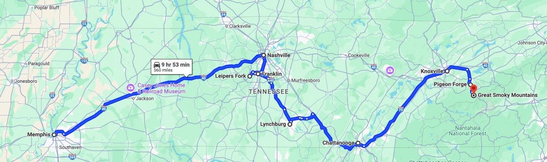 map Your Guide to an Unforgettable Tennessee Road Trip