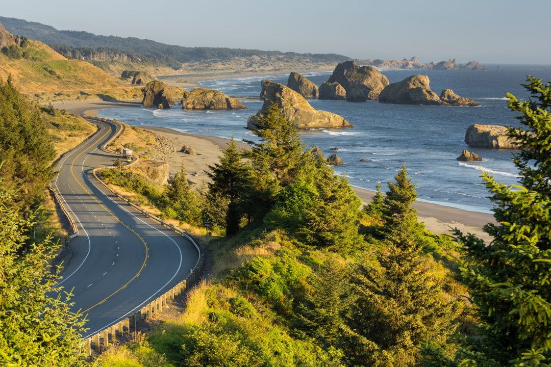 Pacific Coast Scenic Byway 101, Oregon, USA Best States to Ride a Motorcycle Year-Round