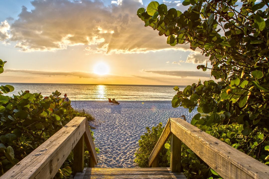 Sunset at Naples Beach Florida Beat the Cold With These Winter Motorcycle Destinations