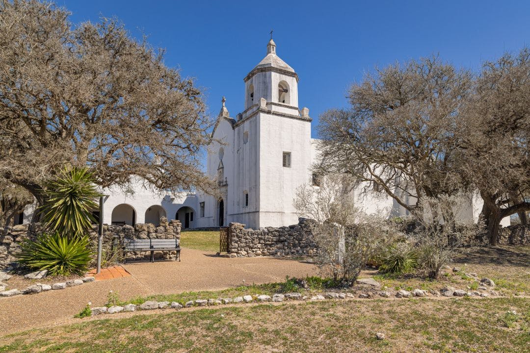 The reconstructed Mission Espiritu Santo at Goliad State Park and Historical Site Best 15 Day Trips from San Antonio, Texas