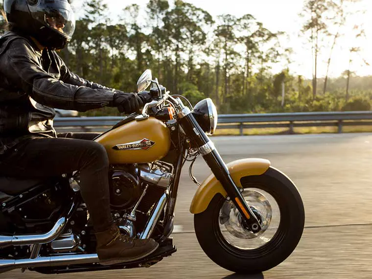 Motocicleta Harley-Davidson en Minneapoliis.