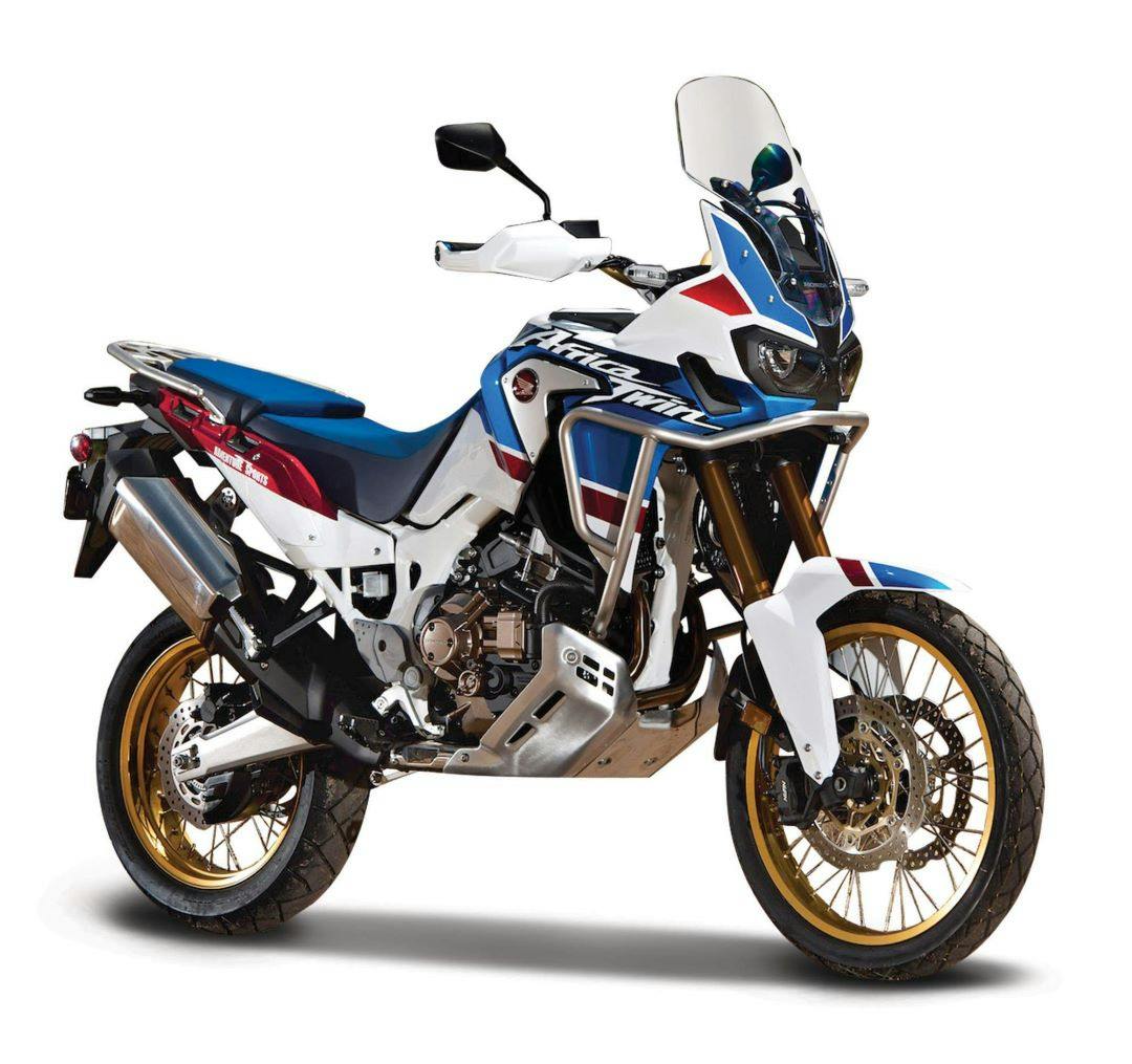 stock photo of a Honda Africa Twin one example of the best motorcycles for tall riders