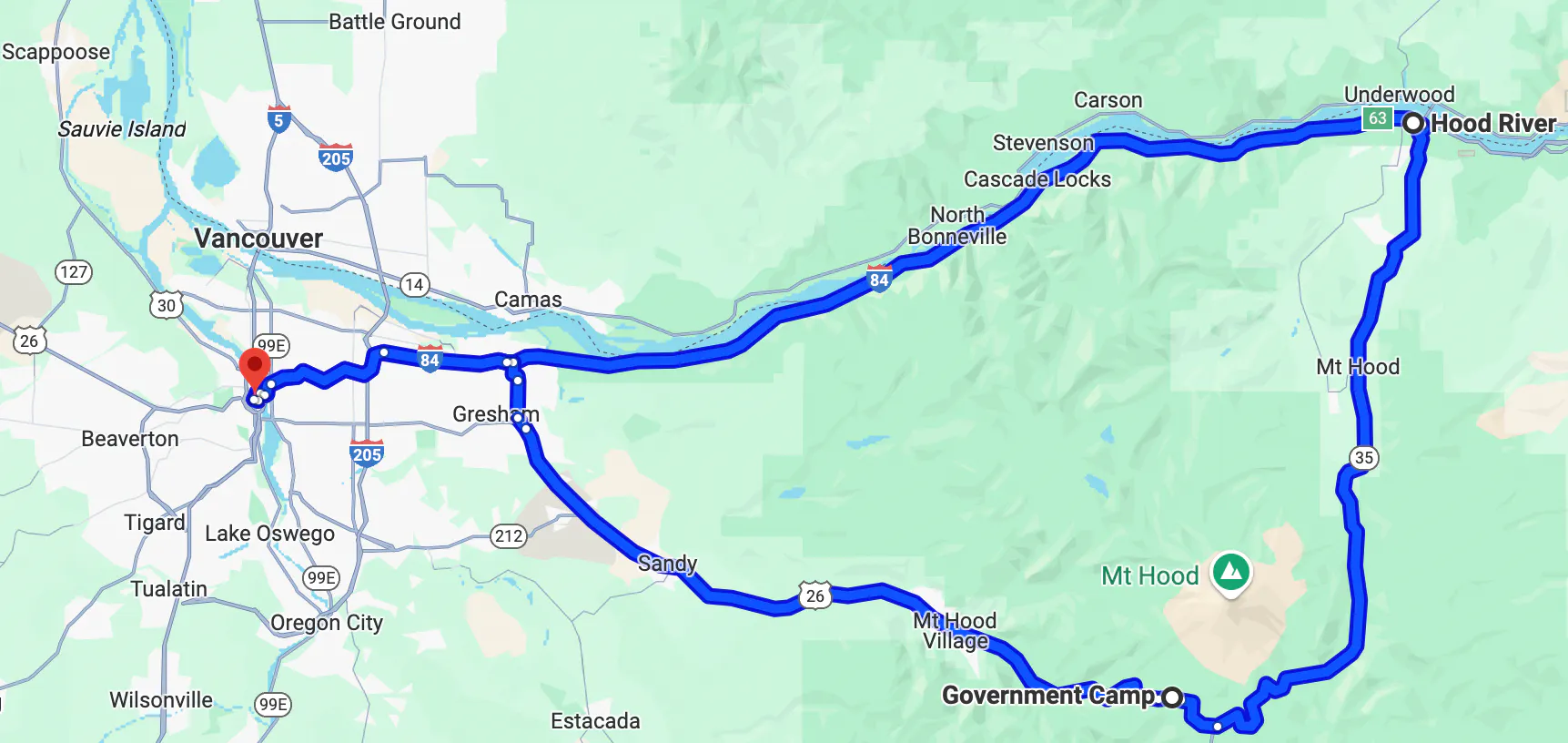 melhores passeios de moto em Portland - Mount Hood Scenic Byway
