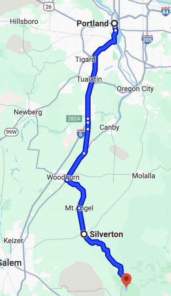 melhores passeios de moto em Portland - Silver Falls Scenic Route