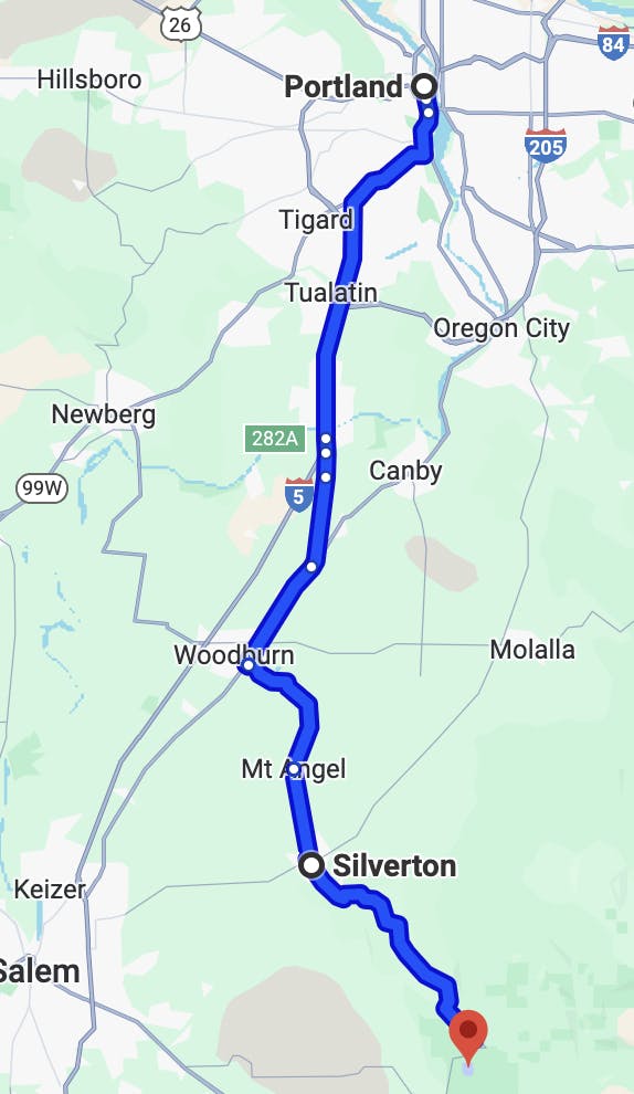 best portland motorcycle rides - Silver Falls Scenic Route