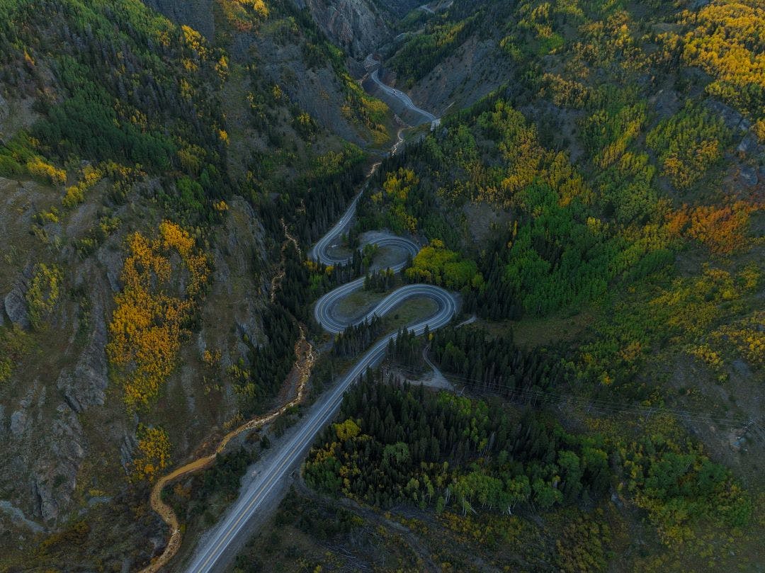curvy Million Dollar Highway in Colorado, USA Your 2025 Summer Motorcycle Travel Guide