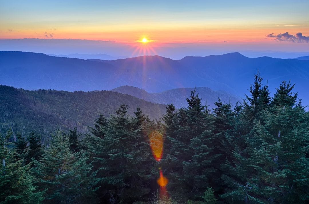 Blue Ridge Parkway Autumn Sunset over Appalachian Mountains Your 2025 Summer Motorcycle Travel Guide