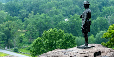 image of statue in gettysburg, pa - browse motorcycle rentals in gettysburg, pa with Riders Share a peer-to-peer motorcycle rental company