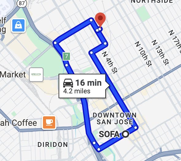san jose motorcycle tours - Japantown and Downtown Loop
