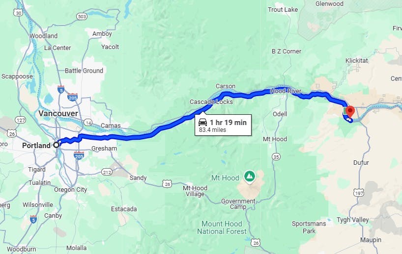 Columbia river goarge portland or to the dalles or Best West Coast Motorcycle Trips – Ultimate Itineraries