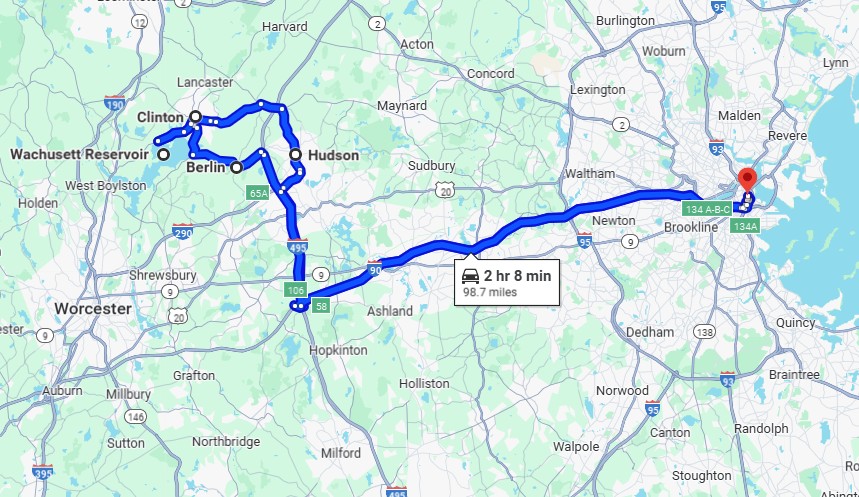 Viagem pelo Waschusett Reservoir & Orchards: 5 Melhores Passeios de Moto de um Dia a Partir de Boston