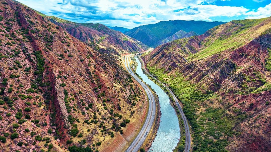 Aerial Colorado River Rocky Mountains Canyon 5 Late-Summer Motorcycle Getaways to Maximize The Season