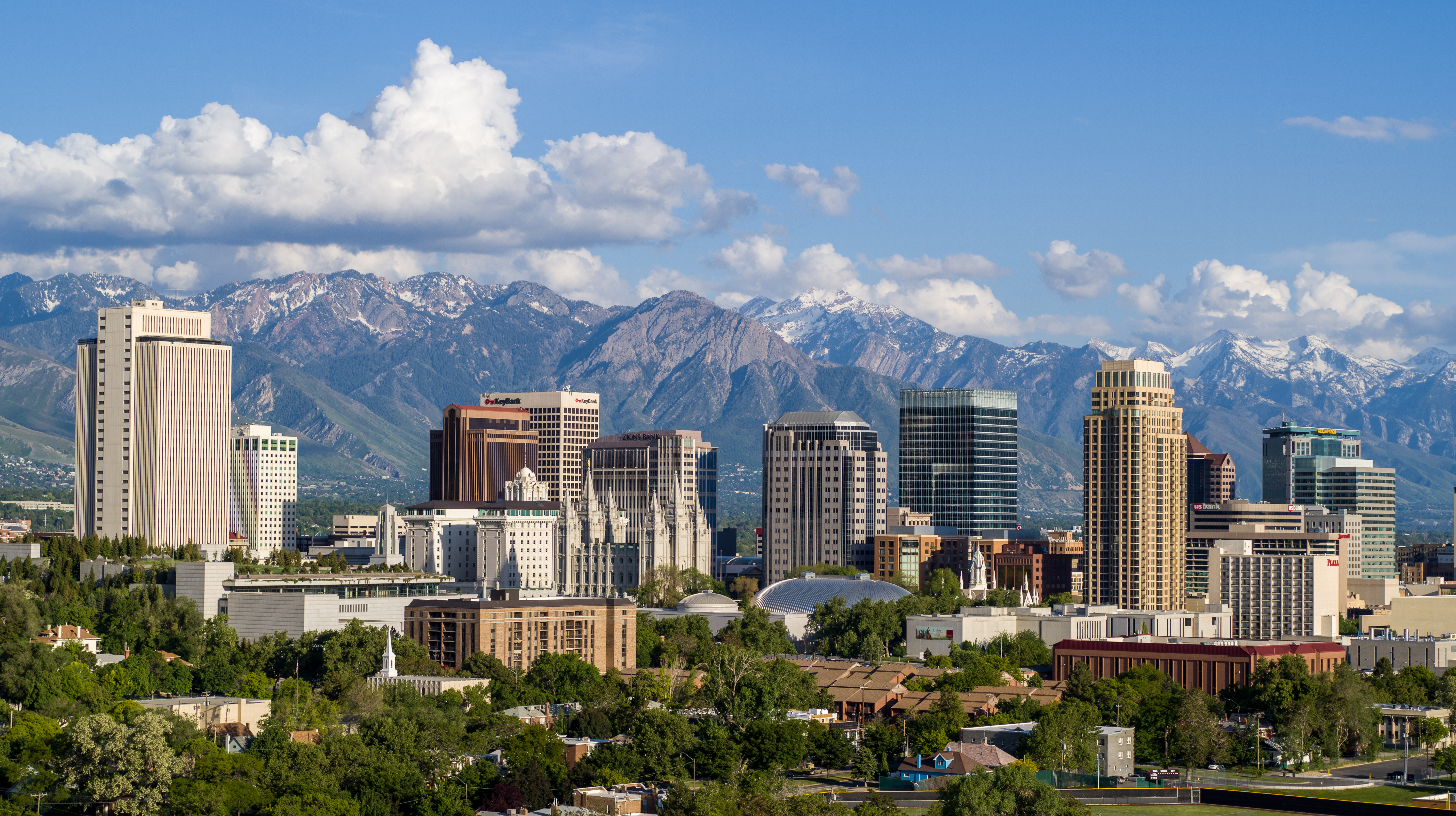 image of salt lake city skyline - browse motorcycle tours in Salt Lake City in 