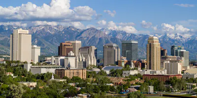 image of salt lake city skyline - browse motorcycle tours in Salt Lake City in