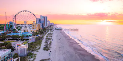 image of myrtle beach boardwalk - browse motorcycle rentals in myrtle beach with Riders Share, a peer-to-peer motorcycle rental company