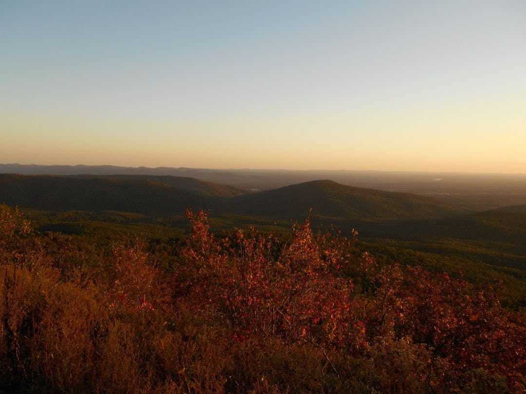 looking across a colorful queen wilhelmia state park Talimena Scenic Byway Guide: Best Routes, Stops & Tips