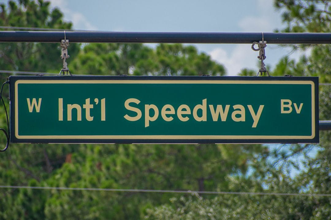 Daytona Beach International Speedway Sign 33rd Daytona Beach Biketoberfest 2025 Info - Oct 16-19